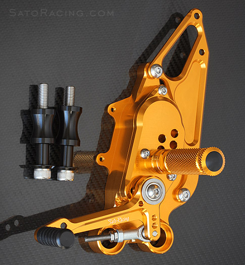 SATO RACING Ducati Multistrada/ Hypermotard Rear Sets + Heel Guard [L]