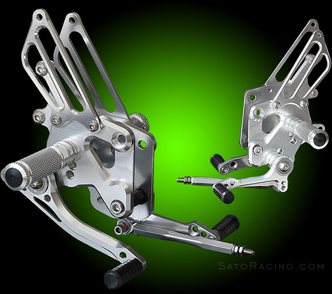 SATO RACING | Rear Sets - Kawasaki Ninja 250R ('08-'12)