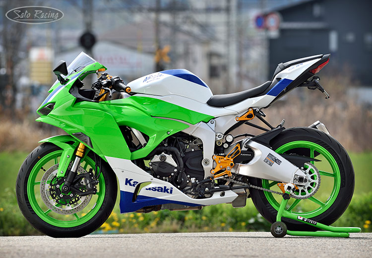 2024 Kawasaki ZX-6R with SATO RACING Sliders and other parts