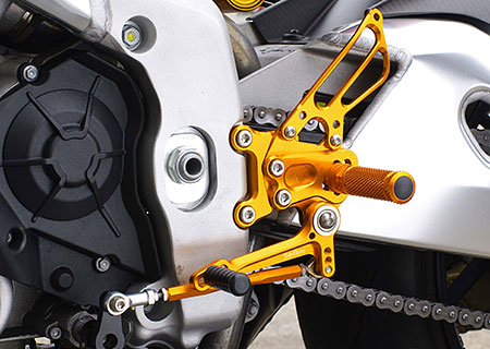 REAR SETS [GOLD] - Aprilia RSV4 ('09-'11)