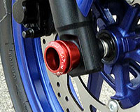 AXLE CAPS 15mm [RED] - Yamaha YZF-R3 Front + various (Set of 2)
