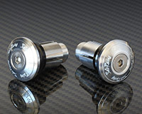 HANDLE BAR ENDS -FLAT- [SILVER] - HONDA / YZF-R3/ Ninja650'17