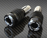 HANDLE BAR ENDS -LONG style- [BLACK] - HONDA + various