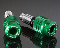 HANDLE BAR ENDS -LONG style- [GREEN] - HONDA + various