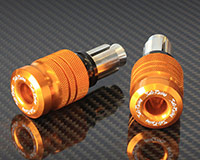 HANDLE BAR ENDS -LONG style- [GOLD] - HONDA + various