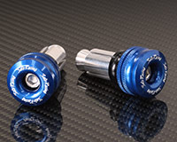 HANDLE BAR ENDS -SHORT style- [BLUE] - HONDA + various