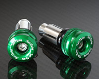 HANDLE BAR ENDS -SHORT style- [GREEN] - HONDA + various