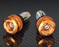 HANDLE BAR ENDS -SHORT style- [GOLD] - HONDA + various