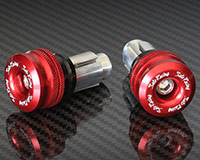 HANDLE BAR ENDS -SHORT style- [RED] - HONDA + various
