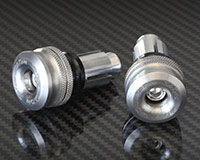HANDLE BAR ENDS -SHORT style- [STEEL] - HONDA + various
