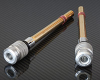 HANDLE BAR ENDS -LONG style- [SILVER] +Weights - HONDA + various