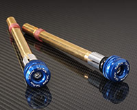 HANDLE BAR ENDS -SHORT- [BLUE] +Weights - HONDA + various