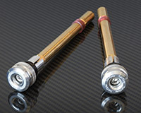 HANDLE BAR ENDS -SHORT-[SILVER] +Weights- HONDA + various
