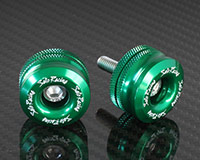 HANDLE BAR ENDS [GREEN] - Size M6 - Short Style (Set of 2)