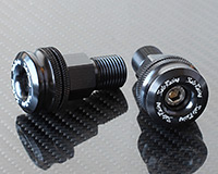 HANDLE BAR ENDS [BLACK] - SHORT style - Yamaha (various)