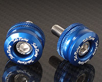 HANDLE BAR ENDS [BLUE] - Size M8 - SHORT Style
