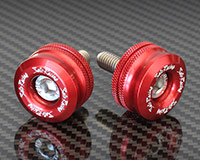 HANDLE BAR ENDS [RED] - Size M8 - SHORT Style