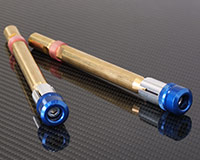 22mm HANDLE BAR ENDS [BLUE]+ Inserts + Weights (Set of 2)