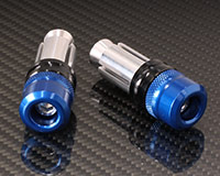 22mm HANDLE BAR ENDS [BLUE] - HONDA + various
