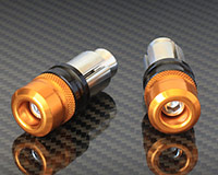22mm HANDLE BAR ENDS [GOLD] - HONDA + various