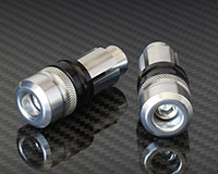 22mm HANDLE BAR ENDS [SILVER] - HONDA + various