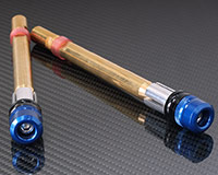 22mm HANDLE BAR ENDS [BLUE] +Weights - HONDA + various