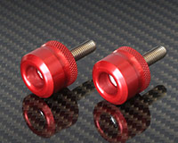 22mm HANDLE BAR ENDS - M6 [RED] (Set of 2)