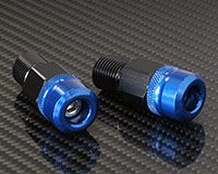 22mm HANDLE BAR ENDS [BLUE] for YAMAHA (various) (Set of 2)