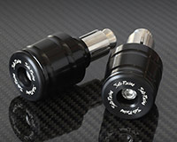 35mm HANDLE BAR ENDS [BLACK] - HONDA + various (Set of 2)