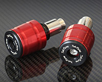 35mm HANDLE BAR ENDS [RED] - HONDA + various (Set of 2)