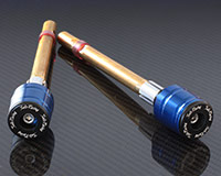 35mm HANDLE BAR ENDS [BLUE] + Weights - HONDA (+ various)