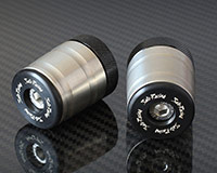 35mm HANDLE BAR ENDS [STEEL] - Size M8 + Adapter Collars