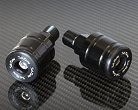 35mm HANDLE BAR ENDS [BLACK] for YAMAHA (various) (Set of 2)