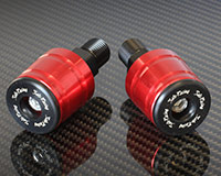 35mm HANDLE BAR ENDS [RED] for YAMAHA (various) (Set of 2)