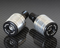35mm HANDLE BAR ENDS [SILVER] for YAMAHA (various) (Set of 2)