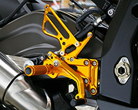 REAR SETS [GOLD] - BMW S1000RR ABS ('10-'14)/ HP4