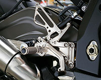 REAR SETS [SILVER] - BMW S1000RR ABS ('10-'14)/ HP4