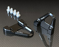 RACING HOOKS [BLACK] - Ducati 848/ 1098/ 1198 (Set of 2)