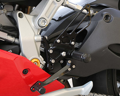 REAR SETS [BLACK] - Ducati 899 / 959 / 1199 / 1299 Panigale