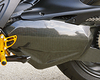 SWINGARM COVER (Plain Weave) - Ducati Diavel
