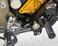 REAR SETS [BLACK] - Ducati Multistrada(-'09)/ Hypermotard(-'12)