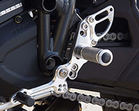 REAR SETS [SILVER] - Ducati Streetfighter/S/848 '09-'14