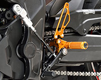 REAR SETS [BLACK] - Honda CBR650R '19-'20 (for quickshifter)