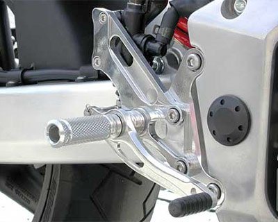REAR SETS [SILVER] - Honda 919 / 599 Hornet '02-'07