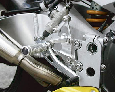 REAR SETS [SILVER] - Honda CBR929RR/ CBR954RR