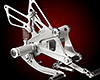 REAR SETS [SILVER] - Honda CBR300R / CBR250R ('11-'17)