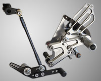 REAR SETS [SILVER] - Honda CBR1000RR ABS ('09-'16)