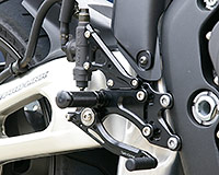 REAR SETS [BLACK] - Honda CBR1000RR ('04-'07)