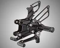 REAR SETS [BLACK] - Honda CBR600RR ABS ('09-'20)