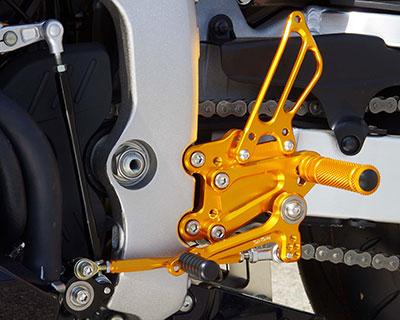 REAR SETS [GOLD] - Honda CBR600RR ('07-'08, '13-'20 non-ABS)